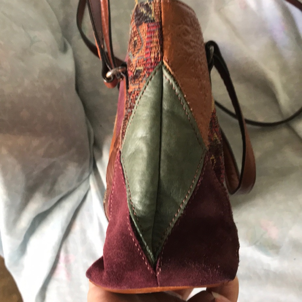 Fossil multicolor patched handbag - Picture 8 of 8